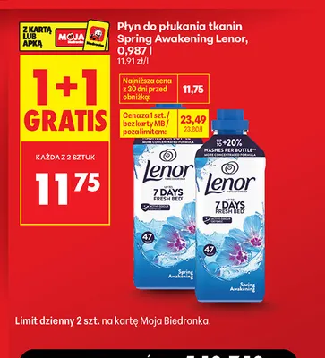 Płyn do płukania tkanin Spring Awakening Lenor promocja w Biedronka