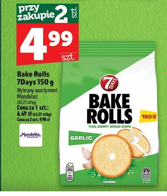 Bake Rolls 7Days Garlic promocja w TOPAZ