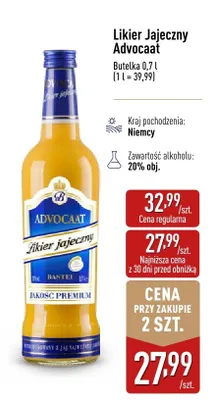 Likier promocja w Aldi