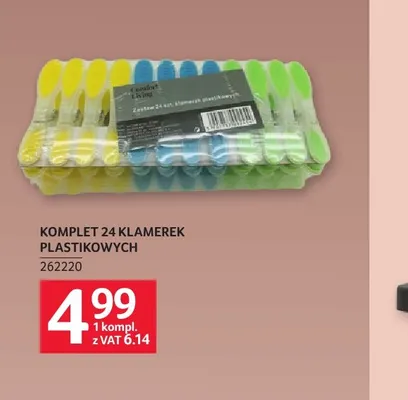 Komplet 24 klamerek plastikowych Comfort Living promocja w Selgros