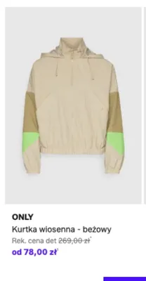 Kurtka wiosenna beżowy ONLY promocja w Lounge by Zalando