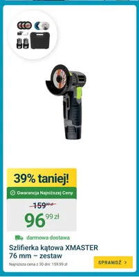 Szlifierka kątowa XMASTER promocja w ERLI
