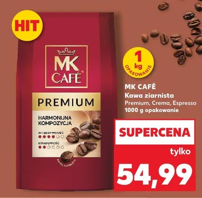Kawa ziarnista MK Café Premium promocja w Kaufland