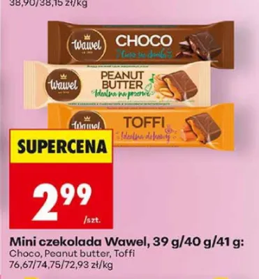 Mini czekolada Wawel Peanut butter promocja w Biedronka