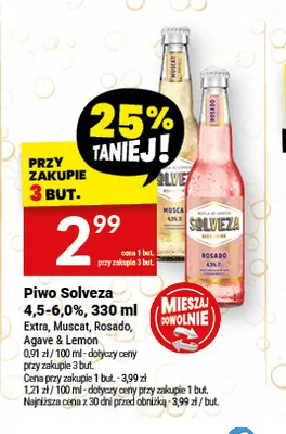 Piwo Solveza Agave & Lemon promocja w Twój Market