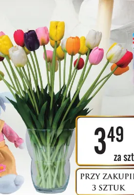 Tulipan gumowy różne kolory promocja w Dino