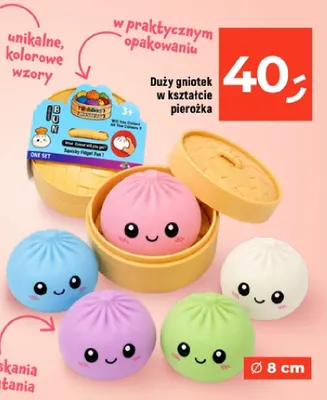 Duży gniotek w kształcie pierożka 8 cm promocja w Dealz