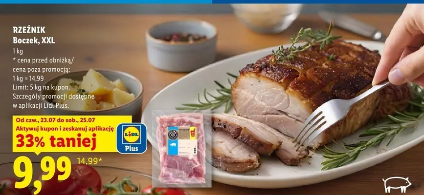 Boczek XXL Rzeźnik promocja w Lidl