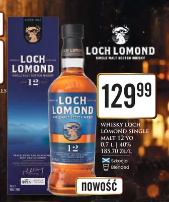 Whisky Loch Lomond Single Malt 12 YO promocja w Dino
