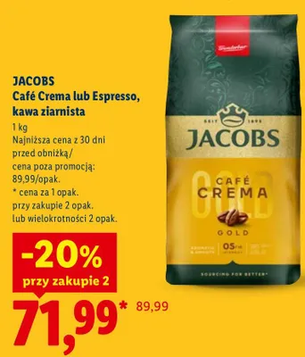 Kawa Astra łagodna espresso promocja w Lidl