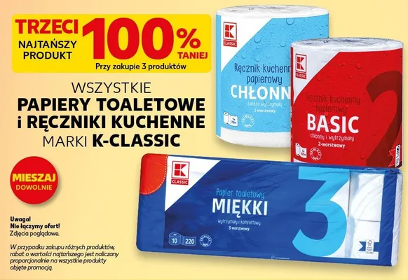 Papiery toaletowe i ręczniki kuchenne promocja w Kaufland