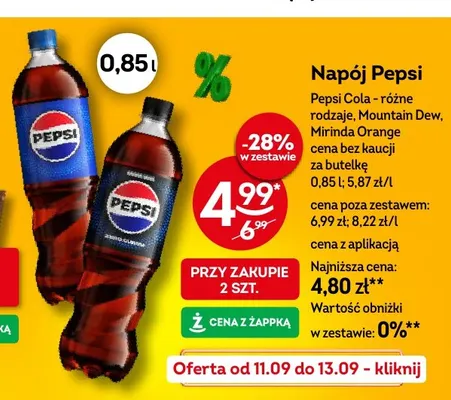 Napój gazowany Mountain Dew promocja w Żabka