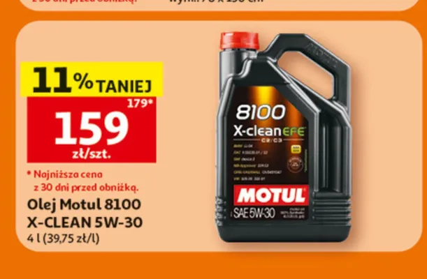 Olej silnikowy Motul 8100 X-clean EFE 5W-30 promocja w Auchan