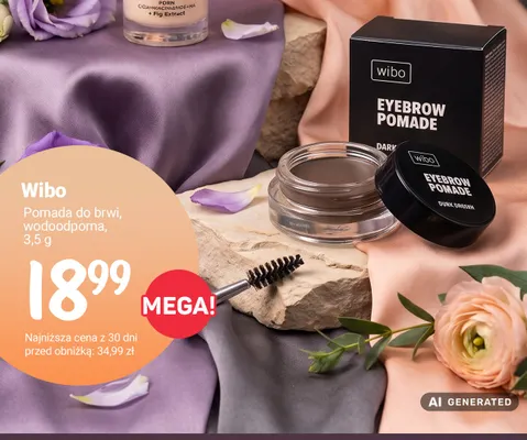 Pomada do brwi wodoodporna Wibo promocja w Rossmann