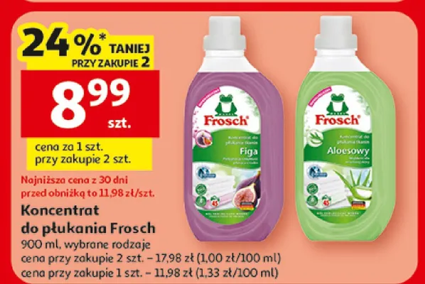 Koncentrat do płukania Frosch promocja w Auchan