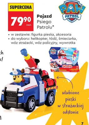 Pojazd Psiego Patrolu śmieciarka promocja w Biedronka