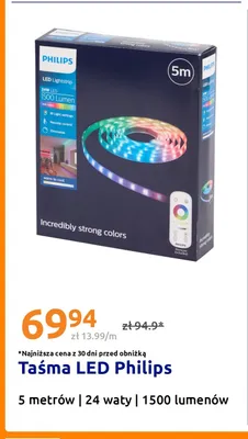 Taśma LED Philips 5 m promocja w Action
