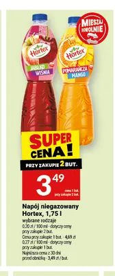 Napój niegazowany Hortex jabłko wiśnia promocja w Twój Market