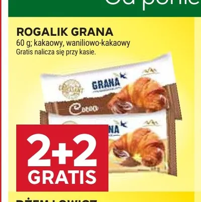 Rogalik Grana kakaowy promocja w Stokrotka