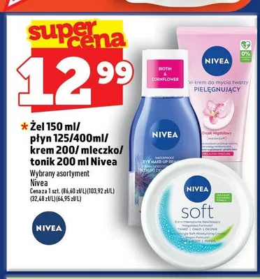 Żel-krem do mycia twarzy Nivea Pielęgnujący promocja w TOPAZ