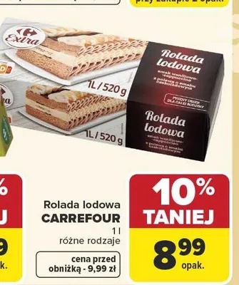 Rolada lodowa promocja w Carrefour