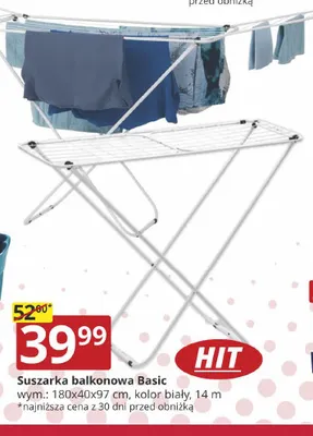 Suszarka balkonowa Basic promocja w Prymus AGD