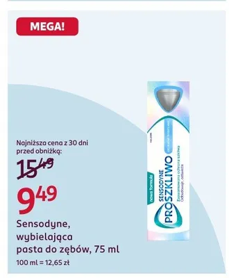 Pasta do zębów wybielająca promocja w Rossmann