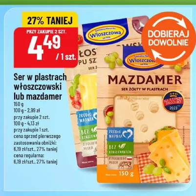 Ser w plastrach Włoszczowa promocja w POLOmarket