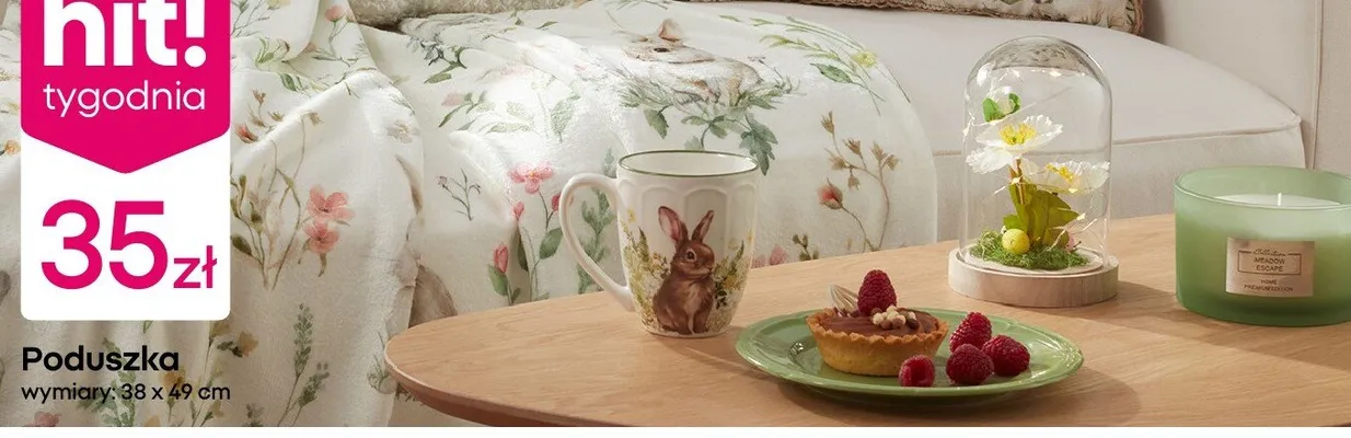 Poduszka z piórami 45 x 45 cm promocja w Pepco