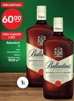 Whisky Ballantine's Finest Blended Scotch promocja w Żabka