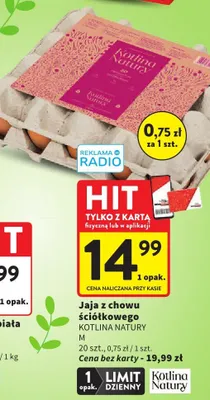 Jaja z chowu ściółkowego promocja w Intermarche