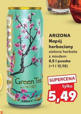 Napój herbaciany Arizona Green Tea z miodem promocja w Kaufland