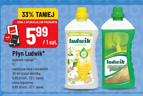 Płyn uniwersalny Ludwik Mydło marsylskie promocja w POLOmarket