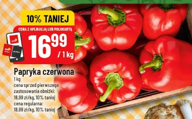 Papryka czerwona promocja w POLOmarket