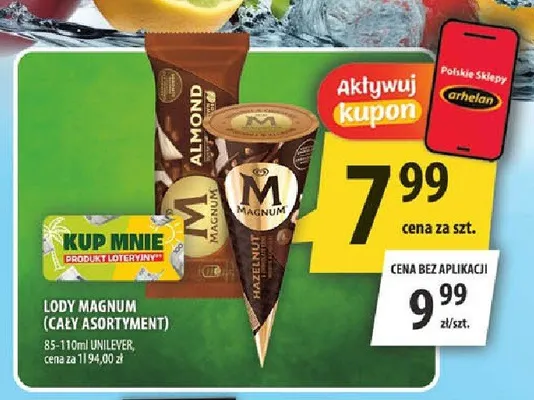 Lody Magnum Hazelnut promocja w Arhelan