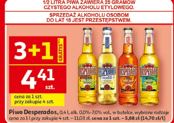 Piwo Desperados promocja w Auchan