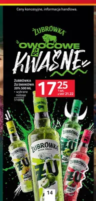 Wódka Żubrówka ŻU smakowa 20% promocja w Selgros