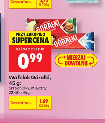 Wafelek Góralki mleczny promocja w Biedronka