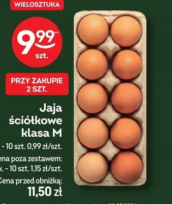 Jaja ściółkowe klasa M 10-pak promocja w Żabka