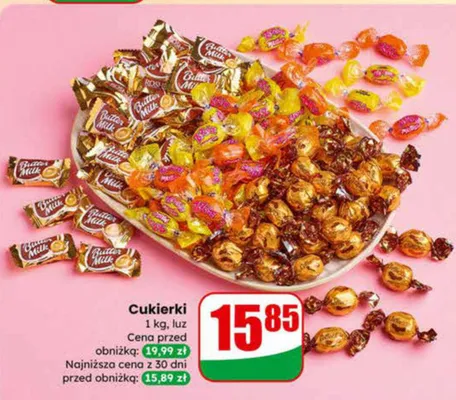 Cukierki irys dobromiejskie o smaku śmietankowym promocja w Dino