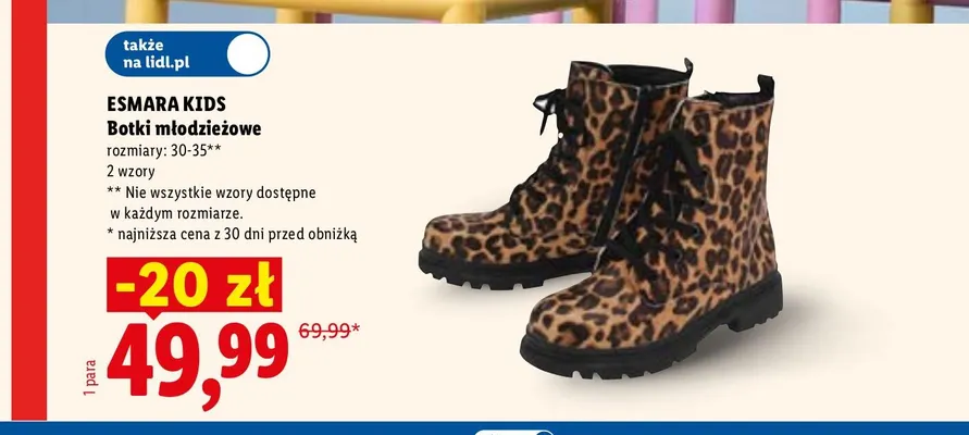 Botki młodzieżowe promocja w Lidl