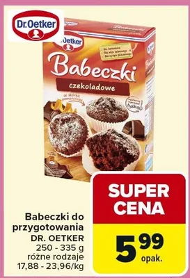 Babeczki do przygotowania czekoladowe promocja w Carrefour Market