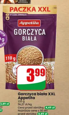 Gorczyca biała XXL Appetita promocja w Dino