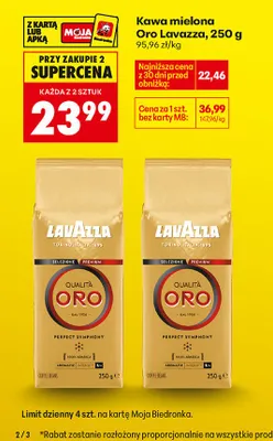 Kawa mielona Oro promocja w Biedronka