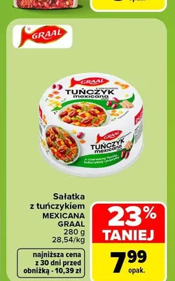 Sałatka z tuńczykiem Mexicana Graal promocja w Carrefour