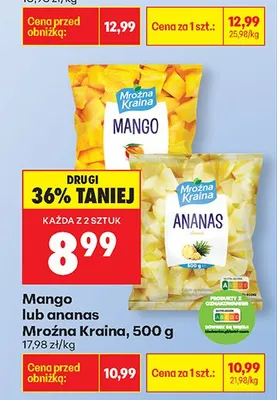 Mango mrożone promocja w Biedronka