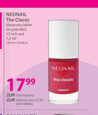 Klasyczny lakier do paznokci 13 rich red The Classic NeoNail promocja w Hebe