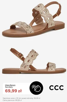 Sandały Clara Barson promocja w CCC
