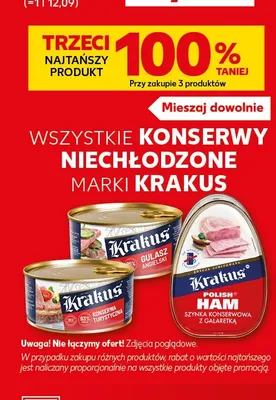 Szynka konserwowa z galaretką Krakus Ham promocja w Kaufland