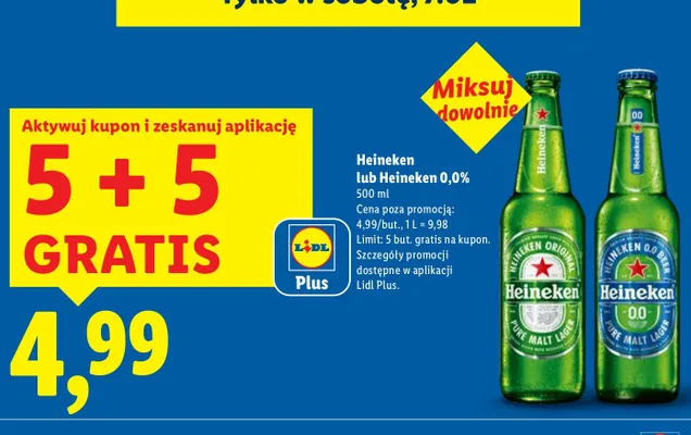 Piwo Heineken promocja w Lidl